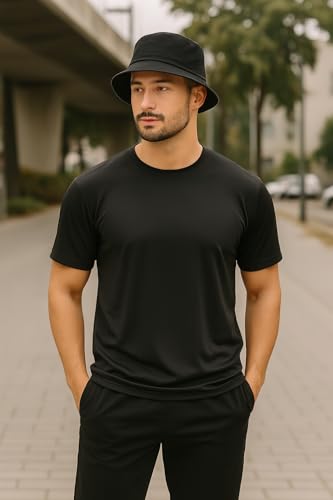 Chapéu Bucket Hat Unissex Estilo Urbano e Proteção Solar Tecido Leve e Confortável (BR, Alfa, Único,