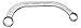 GEDORE 304 13x17 Half-Moon Ring Spanner 13x17 mm