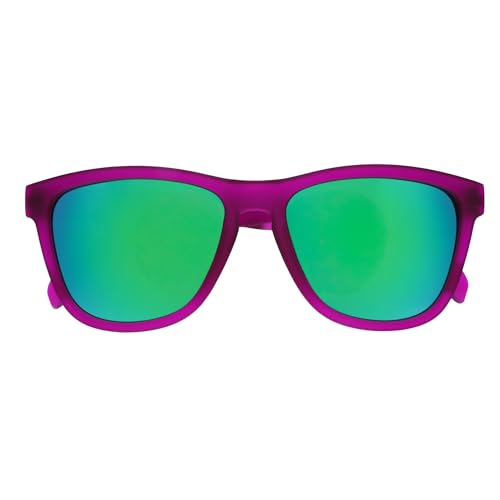 goodr Gardening with a Kraken Polarized Sunglasses for Men & Women, Medium Sized (OG), Dark Purple Translucent Lens with Light Green Mirrored Reflective Lens, UV400 Protection, No Slip, No Bounce2