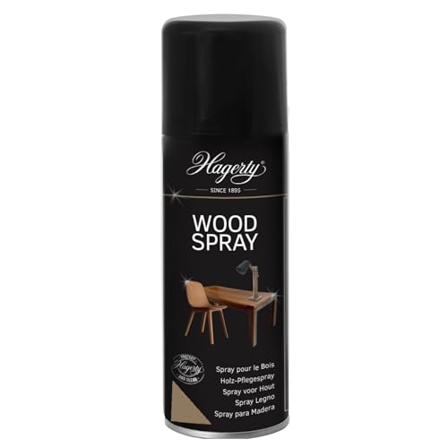 Hagerty Wood Spray 200 ml I Spray para limpiar, hidratar y proteger superficies y artículos de madera I Revitaliza y devuelve el brillo a cualquier mueble o superficie de madera sin dañarlo
