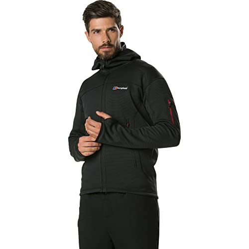 Berghaus Mens PRAVITALE Mountain 2.0 Hooded Jacket Dark Grey/Black (X-Large)