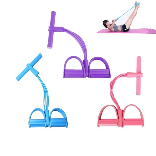 Image of Fashion Puller Exercise, 8-Tube Pedal Resistance Device, Pedal Resistance Band with Handle, Detachable and Adjustable Pedal Resistance Device for Arm,Waist Training & Stretching