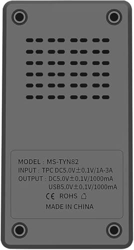 Image of Ahuja International Solar Universal Dual Battery Charger Case Box,Battery Charger Multi Munctional Type C Intelligent Lithium Battery Holder for 26650,21700,18650,18500,16340,14500 Battery Boxs