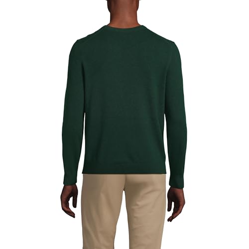 Lands' End Mens Fine Gauge Cashmere Sweater Dark Pine Green Regular X-Small2