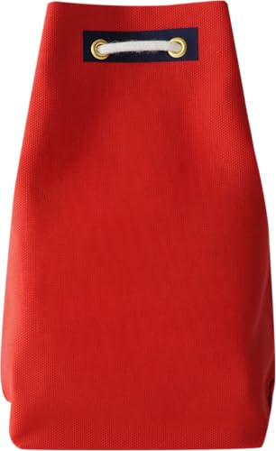 手提げ袋(酒用)ミニ甚吉袋 120(185)×68×225mm 300ml瓶 2本用 全5色 (黒/赤/デニムなど) 贈答用 ギフトバッグ 和風 ボトルバッグ 日本酒/ワイン用 包装資材 (レッド)