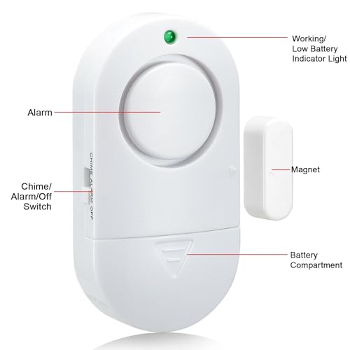 Alarma para puerta y ventana 120DB 4 unidades miniatura 2