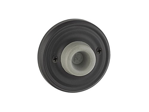 Emtek Wall Bumper 2255 4 Rosette Options and 15 Finish Options (Regular Rosette, Oil Rubbed Bronze US10B)