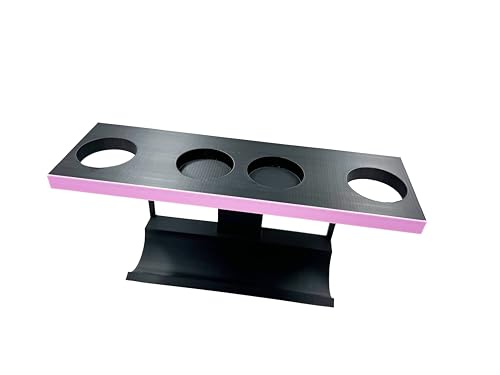 eXODA support mural pour sèche-cheveux Shark Flex Style en rose pour appareils de 30 à 50 mm de diamètre avec matériel de montage et ouvertures pour un style flexible.