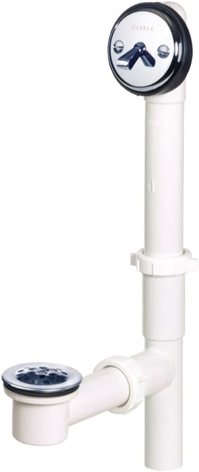 Replacement Part for Gerber 41-510, G0041510 Gerber Classics PVC Trip Lever Drain for Standard Tub Chrome