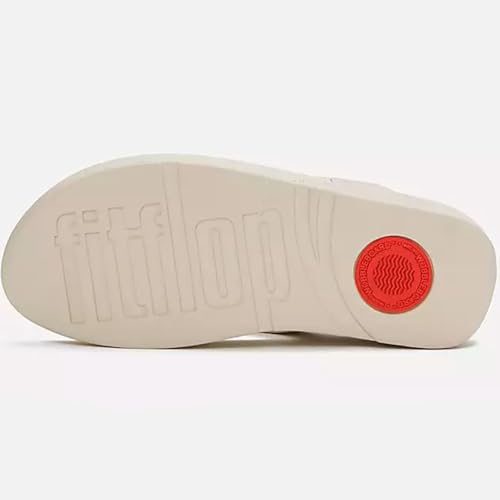 Image of FitFlop Women's Lulu Marbled-Stone Toe-Post Sandals | Orthopedic Arch Support Slip-Resistant Cushioned Faux Leather Shoes