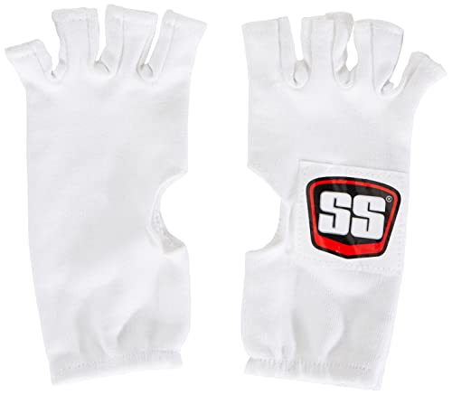 Image of SS Club Plus Youth Finger Less Batting Inner (White)