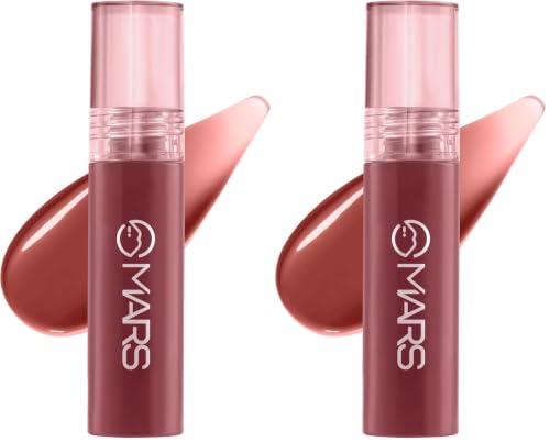 Image of MARS OBSESSEED Lip Gloss (3.5 ml) (02-GLASS KISS) | Highly Pigmented | Non-Transfer | High-Shine Formula | Hydrating, Enriched with Vitamin E | Non-Sticky & Lightweight (Pack of 2)