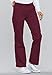 Cherokee Women's Scrubs Flexibles Mid Rise Knit Waist Pull-On Pant, Wine, X-Large