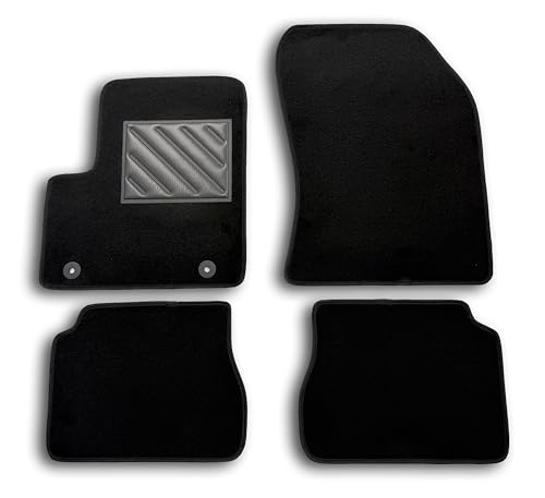 Tapis de sol pour Opel e-Mokka à partir de 2021 - sur mesure, antidérapant, seuil de porte en caoutchouc renforcé, boutons de fixation