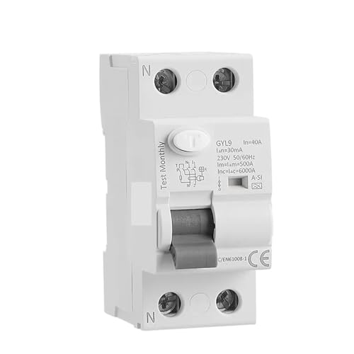 Disjoncteur de haute précision GYL9 type A-SI 2P 63A 30mA