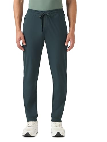 Image of TECHNOSPORT Men's Regular Fit Solid Jogger Pant with Duracool+ for Training, Running & Gym