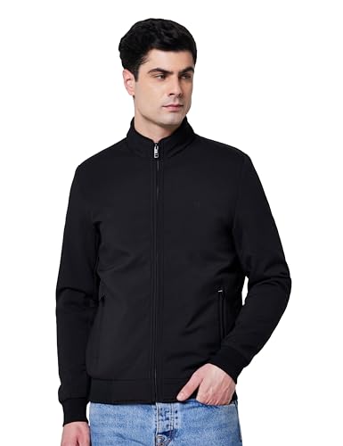 Image of Qube By Fort Collins Men's Regular Fit Lightweight Winter Jacket - Textured Fabric, Warm & Stylish Outerwear