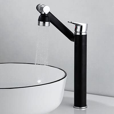 Robinet de lavabo anti-éclaboussures mitigeur haut universel pour vasque à poser