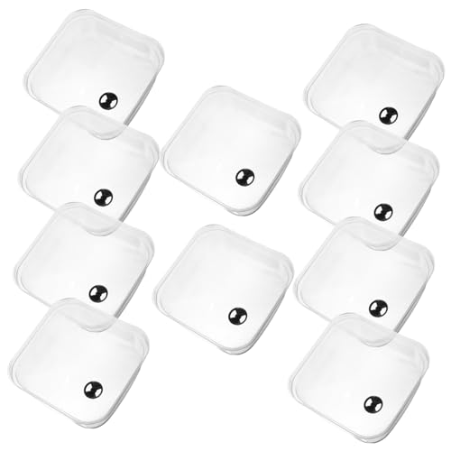 YARNOW Campana da Giardino Trasparente 12cm, Copertura Protettiva a Cupola per Piante da Esterno, Set da 10 Pezzi, Controllo Flusso D’Aria e umidità per Crescita Sana in Serra Domestica