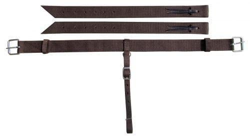 Showman Nylon Back Cinch w/Roller Buckles
