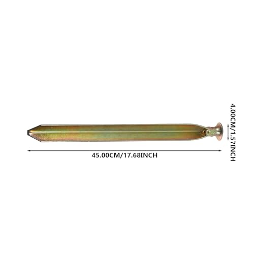 Clou de fixation de tente piquet en fer doré 81 cm robuste