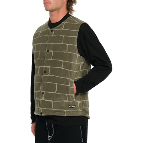 Veste sans manches Bowered Vest Volcom Wintermoss pour homme en taille S vert - 3