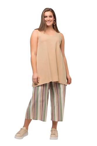 Haut long sans manches Ulla Popken avec silhouette en A fluide
