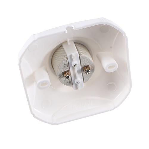 HOUDERCO 6Pcs Screw Lamp Holder Square Flat Bottom Light Base for Easy Installation Living Rooms Hallways and Restaurants Pottery and Porcelain Design