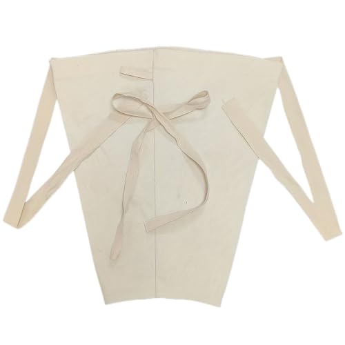 Canvas Flower Carrier Bag Reusable Bouquet Tote Drawstring (White)