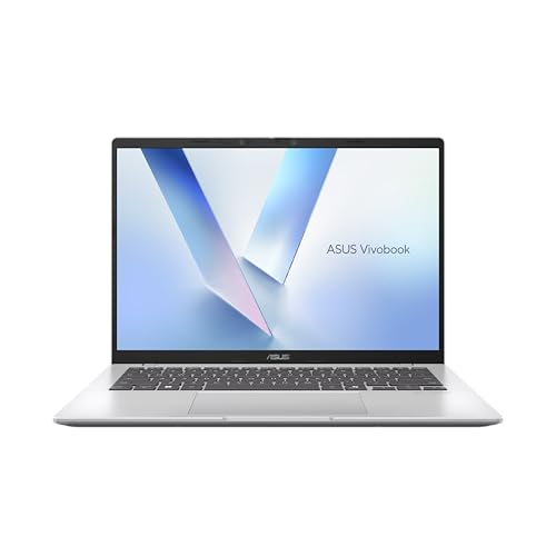 DESIGN: ASUS Vivobook 14 con chassis in plastica color Cool Silver, peso di soli 1,49 kg e formato compatto da 14” per un equilibrio ideale tra eleganza e portabilità