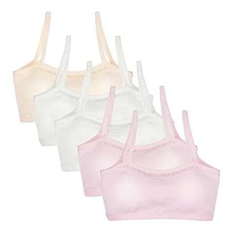 FreeNFond Girls Padded Training Bra - 5 Pack Cover