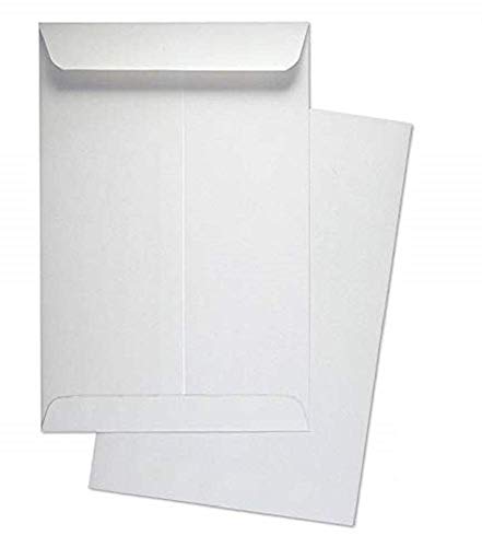 Image of True-Ally 100GSM Paper White A4 Size Envelope Ideal For Home Office Secure Mailing | Thickness - 100 gsm | 10 x 12 inch (Pack of 100)