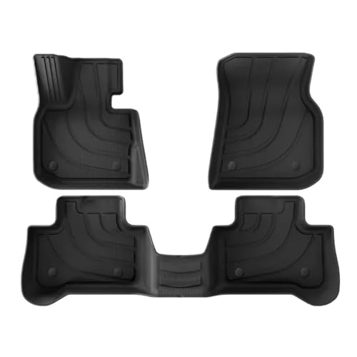 AYEXNSR �J�[�}�b�g �g�����N�ی�}�b�g �V�[�g�o�b�N�v���e�N�^�[ BMW X3 X4 2018-2024 TPE �S�V��^�A�N�Z�T���[�Ή�(3pcs floor mats)