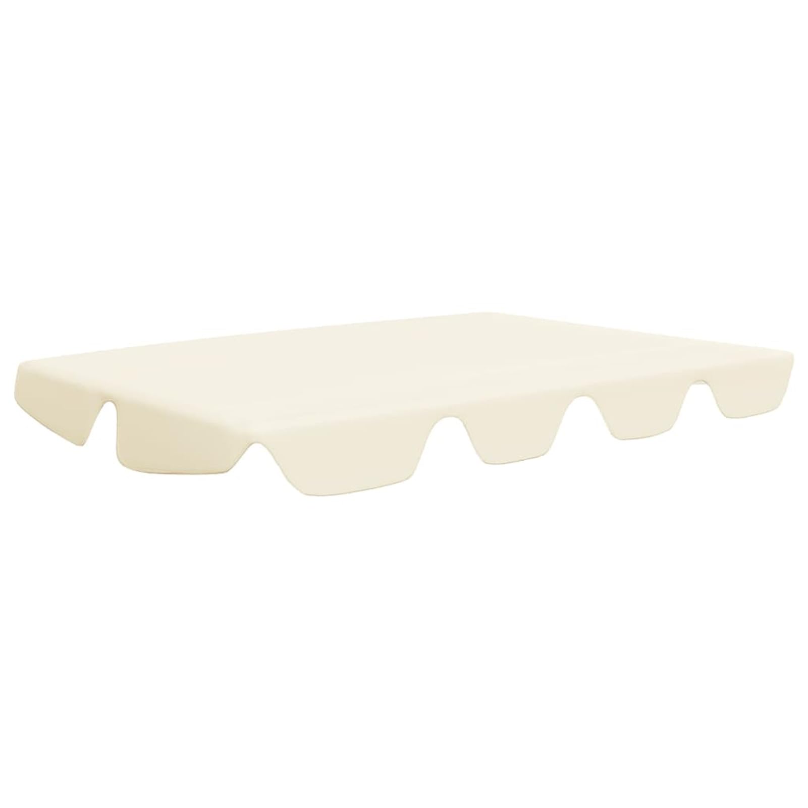 Chusui Toit de Rechange de Balançoire Toit de Remplacement pour Balancelle Terrasse Extérieur Imperméable Toit de Rechange de balançoire Crème 150/130x70/105 cm