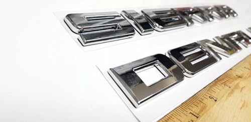 Image of Hood Door Tailgate Badge Nameplate Emblem Replacement for 2011-2019 Sierra Denali Hd Duramax 6pcs (Chrome)