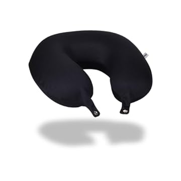 Travesseiro de pescoço para viagem Nasa Voyage Dry Preto - Linha Oficial dos Aeroportos - Nap