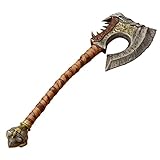 Sword fort Carbon Steel Grommash Hellscream's Gorehowl Axe Real Metal,Replica Game Cosplay Props-Legendary Axe, Aluminum Alloy Axe