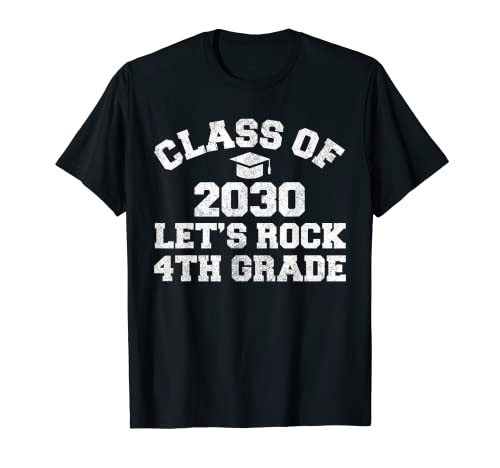 Clase de 2030 4to grado crece conmigo ropa, regreso a la escuela Camiseta