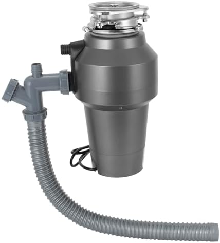 REHOUPTU Garbage Disposal, Kitchen Garbage Disposal Machine with 1.27Qt Large Capacity Grinding Chamber, 560W Stainless Steel Food Waste Disposer for Kitchen Sink (3600r/min, Dark Grey)