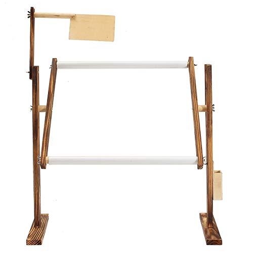 Pceewtyt Adjustment Solid Wooden Frames Tabletop Crossstitch Embroidery Floor Stand for Needlework Sewing Handmade Tools Chinese Cross Stitch Bracket