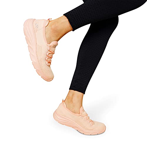 JENN ARDOR Womens Slip On Sneakers Walking Tennis Shoes Fashion Lightweight Casual Lace Up Running Sneakers for Gym Ladies Breathable Mesh Flats Shoes Comfortable4