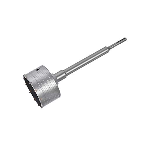 Broca para muro 100 mm con vástago redondo UXCell miniatura 1