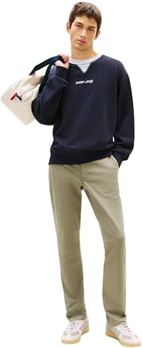 Tommy Jeans Herren Chino Hose Scanton Twill Slim Fit, Grün (Utility Sage), 31W/32L – Ansicht 5