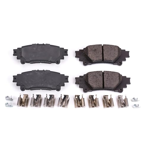 Image of PowerStop Rear Brake Pads for Lexus GS200t 2016-17 |GS300 2018-19 |GS350 2013-20 |GS450h 2013-18 |IS200t 2016-17 |Lexus IS250 2014-15 - Z17 Ceramic Brake Pads with Installation Hardware, 17-1391A