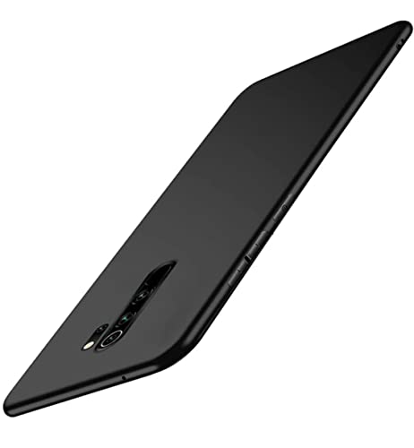 Image of Mobile Back Cover Case for Xiaomi Redmi Note 8 Pro (Silicone Case|CameraProtection|Black SC1510)
