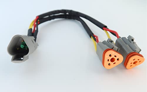Cable divisor DT 3 pines macho a 2 hembras 30 cm miniatura 7