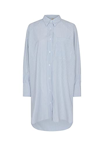 SOYACONCEPT SC-BEA 2 Oversize Striped Shirt Camisa, Cashmere Blue Combi, S Unisex Adulto Cover