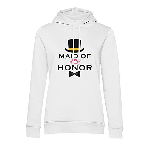 Sweat à capuche Maid of Honor style tuxedo gentleman pour mariage chic