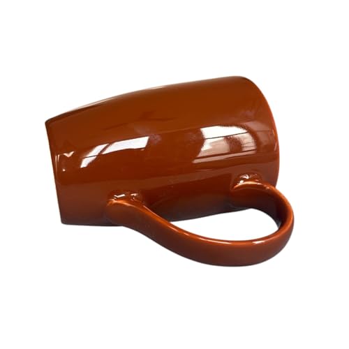Image of Brown Porcelain 285 ml Coffee /Tea Mug Piece Microwave and Dishwasher Safe, for Hot /Cold Coffee, Milk, Tea, (Brown)