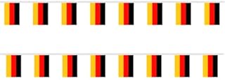 German Flag Bunting,Germany Bunting Flags,20 pennants German Bunting Party Decoration Banner for Street Parties, Football, Sporting Events,Celebrations,World Cup Football 2022